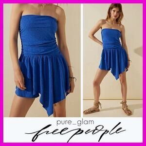 Free People mini dress strapless